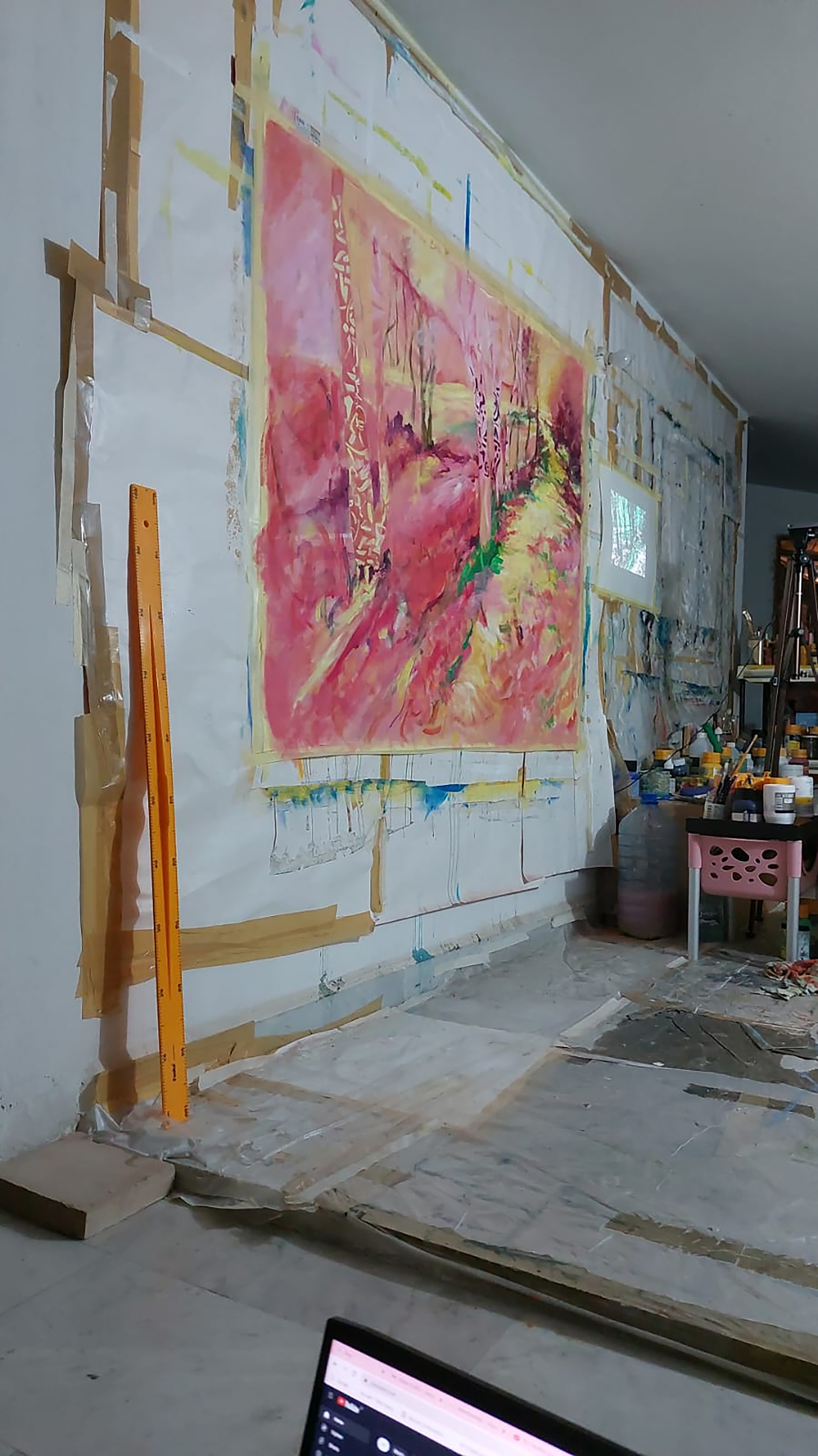 Zena Ghossoub in the studio